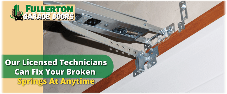 Broken Garage Door Spring Repair Fullerton CA